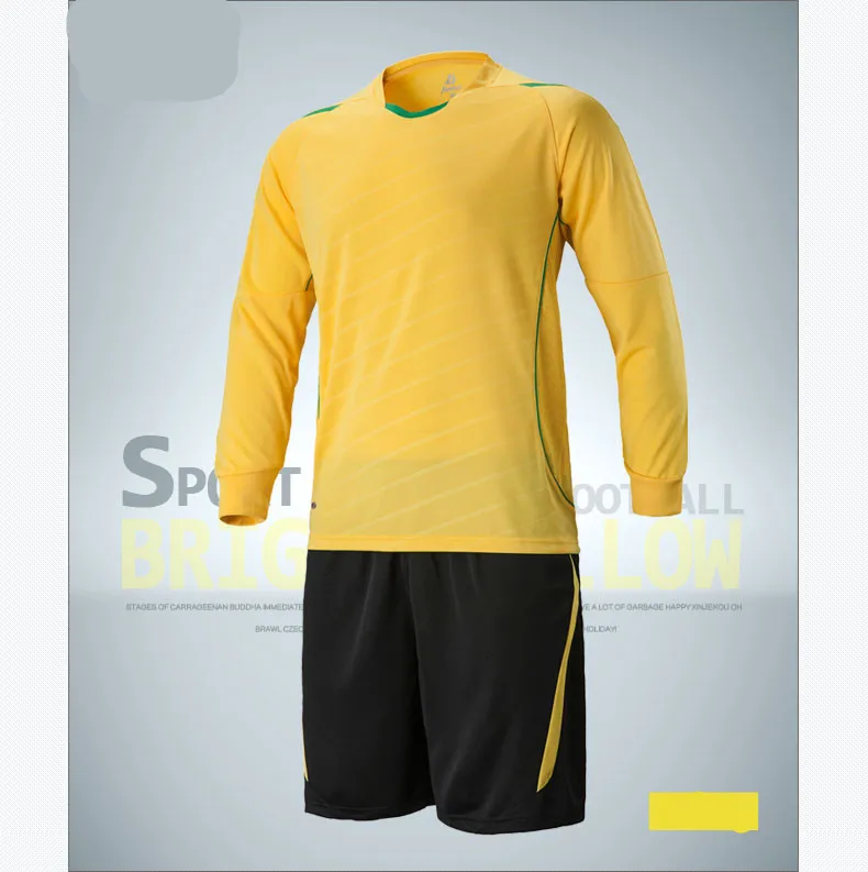 

2016/17 New Arrival Soccer Jersey Set Youth Kids Football Kits Men Futbol Training Suit Blank Breathable Long Sleeve Sets