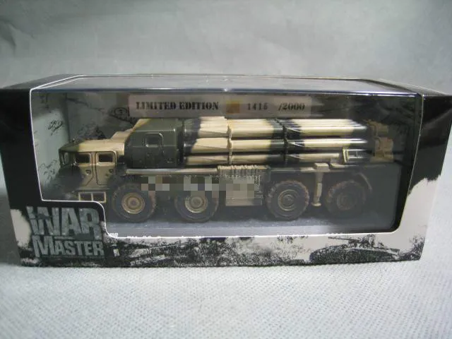 

Warmaster 1/72 Scale Military Model Toys RUSSIAN BM-30 Smerch Multiple Rocket Launcher Diecast Metal Truck Model Toy For Gift
