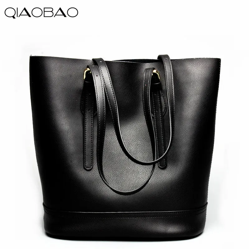 QIAOBAO The New 100% Natural Cowhide Leather handbags fashion cowhide ladies bag ladies leisure shoulder bag composite bag QIAOBAO The New 100% Natural Cowhide Leather handbags fashion cowhide ladies bag ladies leisure shoulder bag composite bag