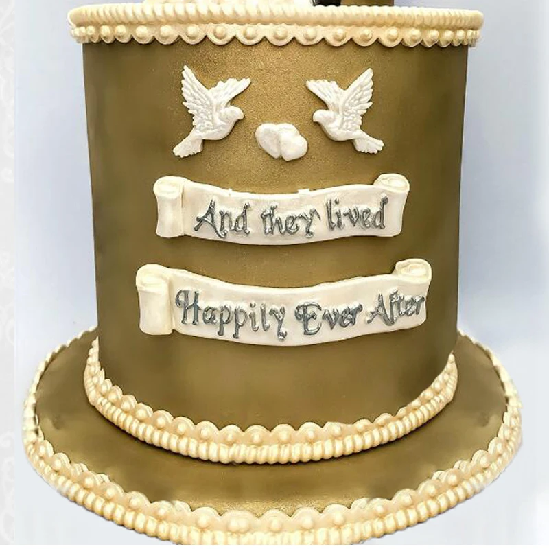 Sugarcraft счастливо когда-либо после украшения торта инструменты форма для