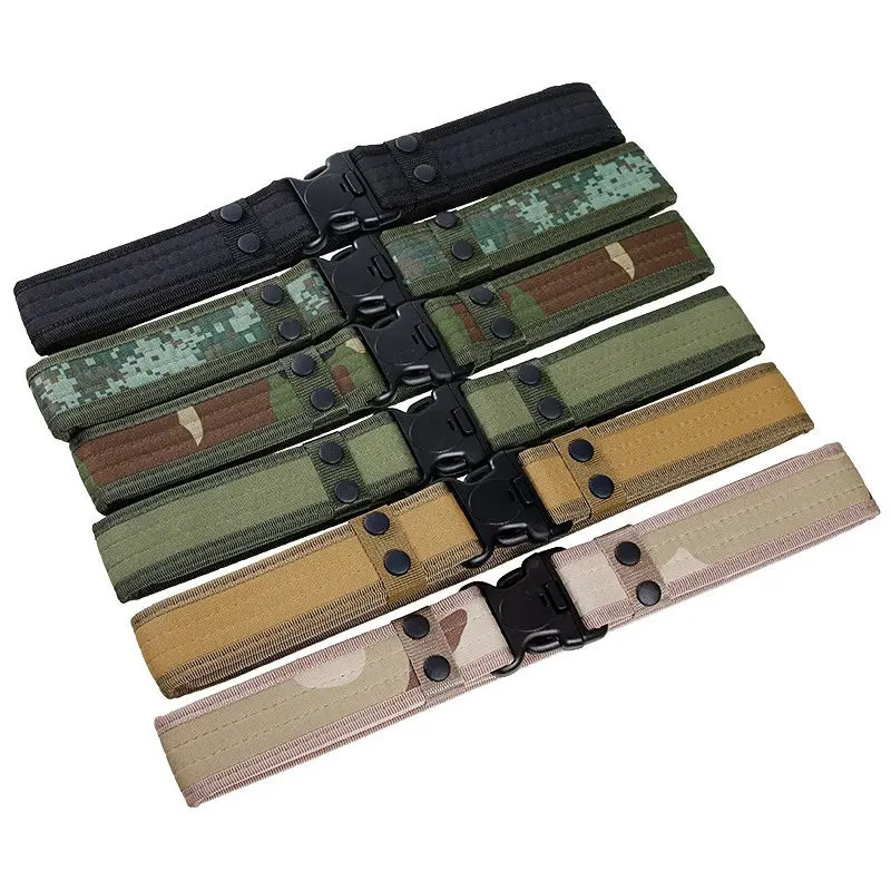

Hot Men Tactical equipment With thick canvas belt Fashion Classic cowboy outdoor lengthening belt For men 125cm drop shipping