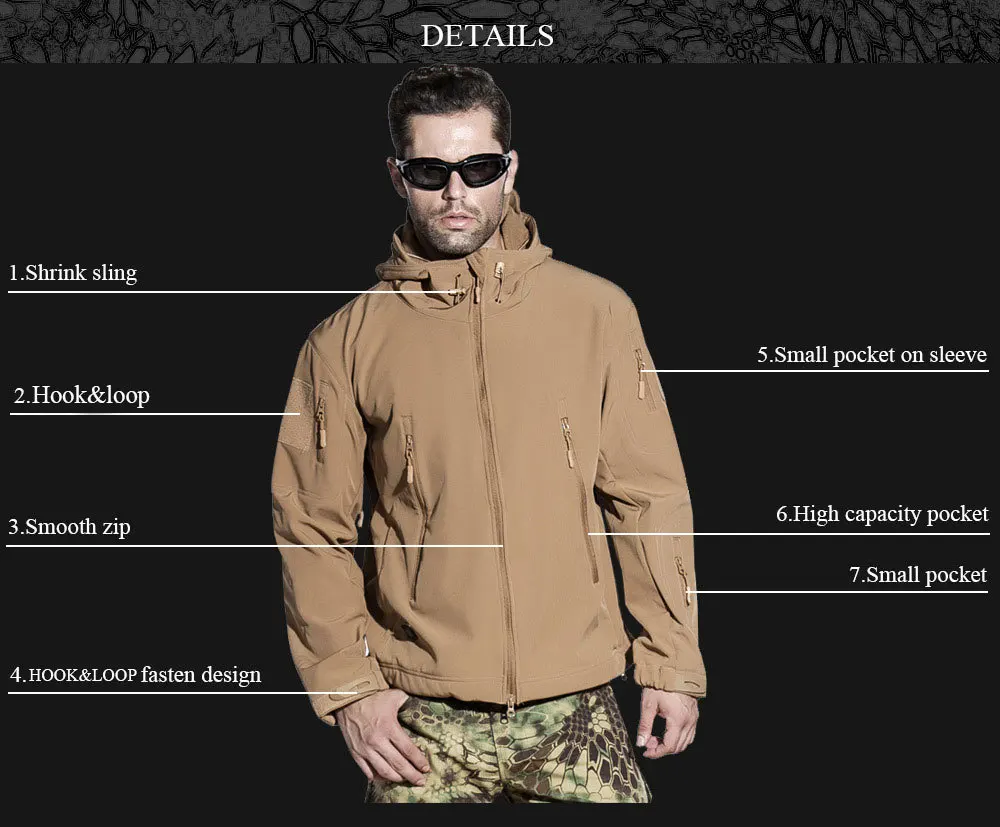 Осенне-зимние мужские военные куртки камуфляжная флисовая куртка армейская Мужская тактическая одежда Мультикам мужские камуфляжные ветровки