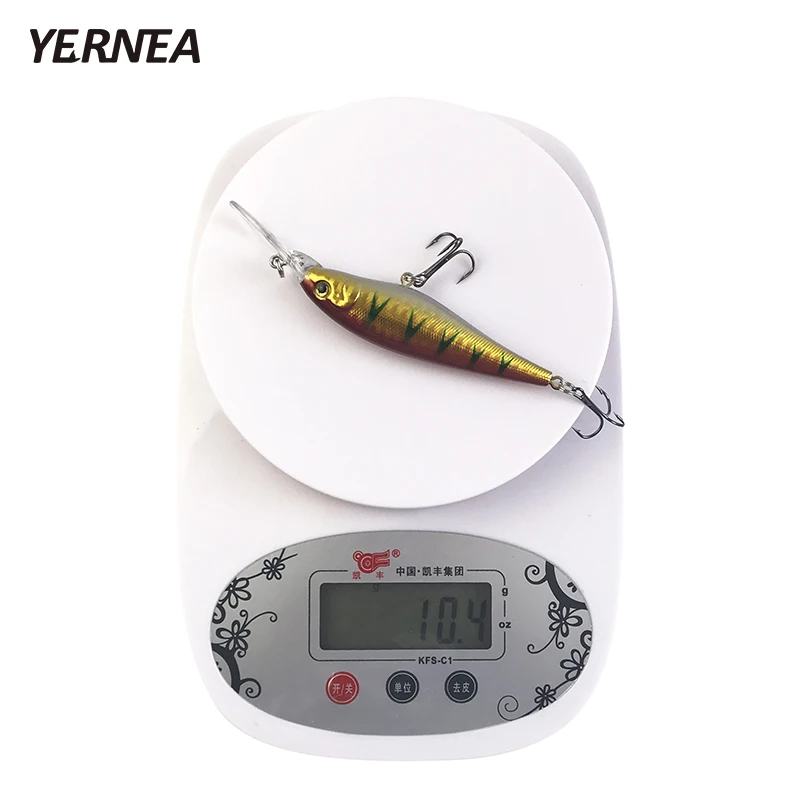 Yernea 10 шт./лот 11 см 4 г блесна рыболовные приманки воблеры искусственные карп