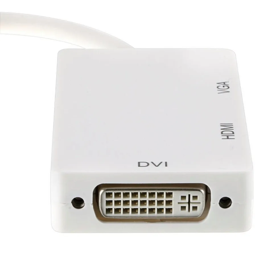 YKSO 3 in 1 Mini DP Display Port to HDMIDVIVGA Display Port Cable Adapter for iMac Mac Mini Pro Air Book (4)