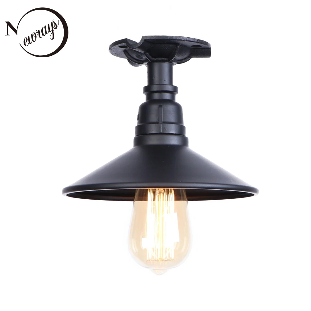 Винтажные окрашенные промышленные металлические потолочные лампы E27 LED 220V