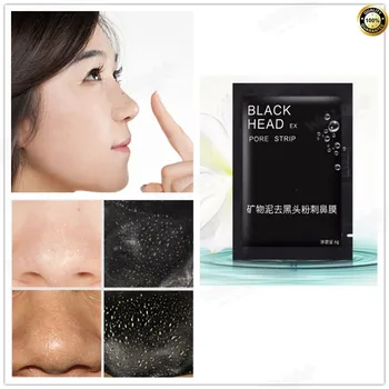 

Deep clean Facial pores Suction Black Mask Nose Mask for Blackhead Remover balance the exudation of skin grease 1Pcs 6g