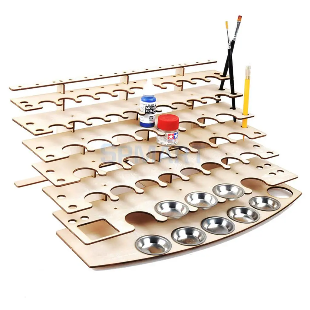 Стеллаж для бутылок с краской модель органайзера держатель кистей краски