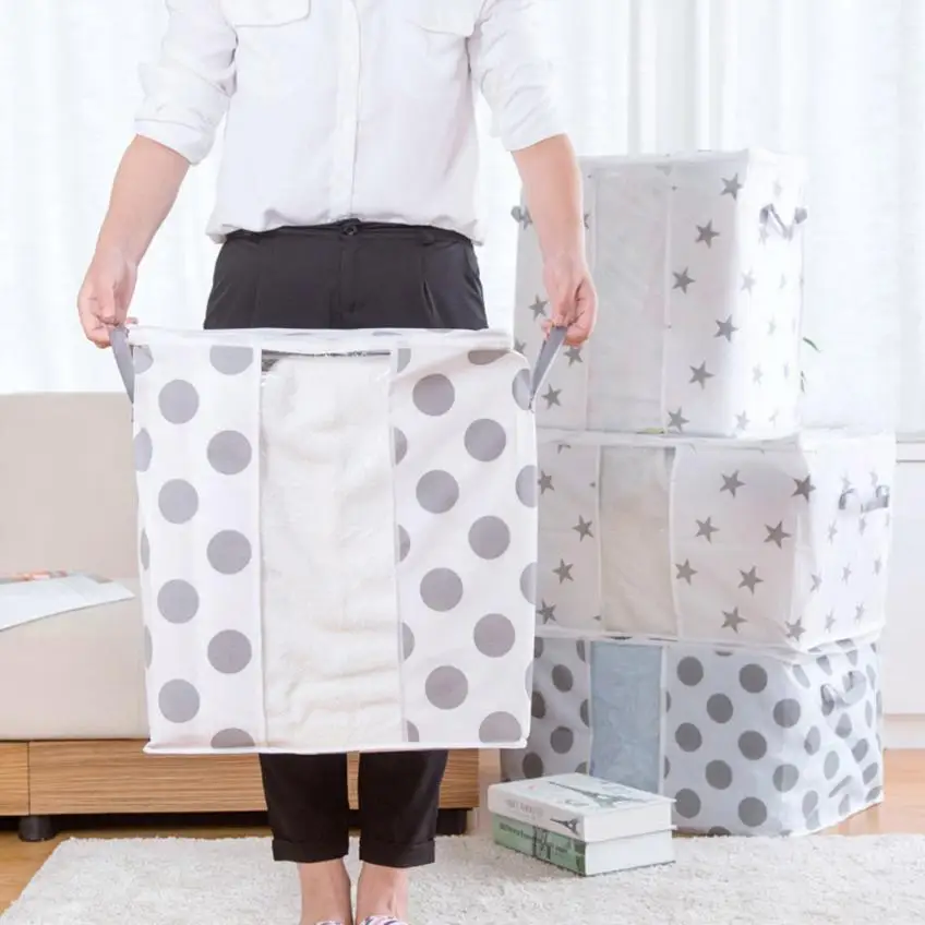Горячая складной мешок для хранения одежды декоративное полотенце шкаф Органайзер для свитера коробка, мешочек caixa organizadora# XT