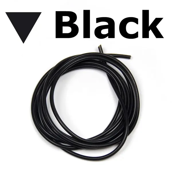Wifreo [2 метра/упаковка] Силиконовые трубки для ловли карпа черного оливково-коричневого цвета для изготовления волос - Цвет: Black