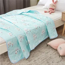 Вымытый хлопковый кондиционер был охлажден летом двойное летнее стеганое одеяло для детей одного студента на весну