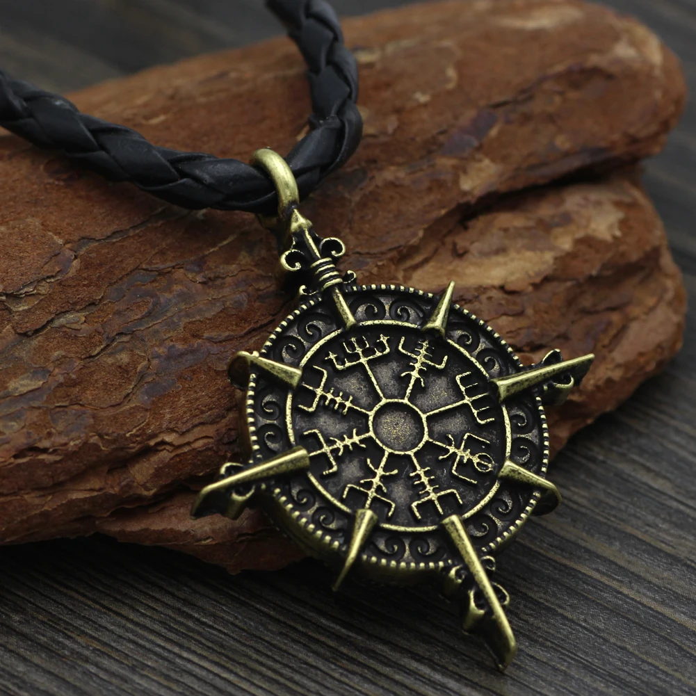 Символ Одина ожерелье Vegvisir компас защита символ кулон ювелирные изделия