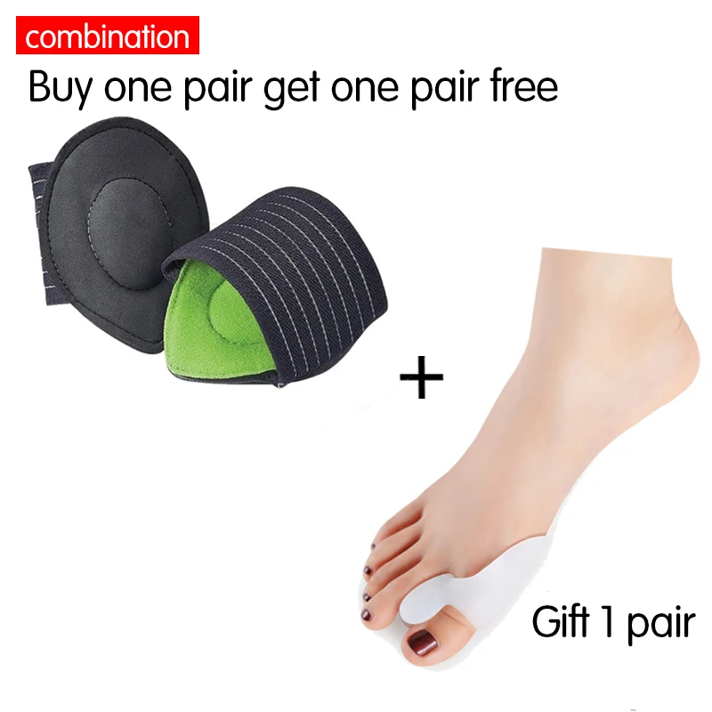 

1Pair Strutz Cushioned Arch Foot Support Decrease Plantar Fasciitis Pain Correction+Gift 1Pair=2pcs Silicone Gel Toe Separators