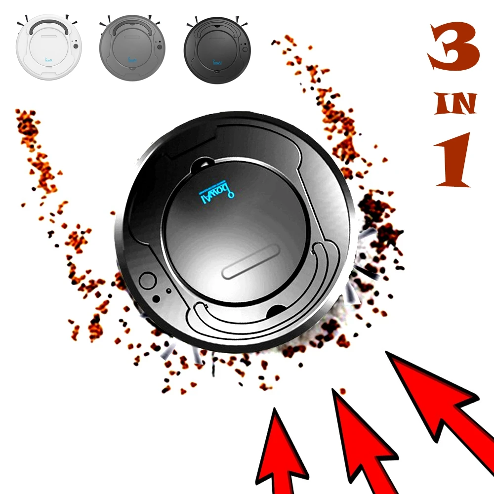 Smart Robot Vacuum Cleaner Automatic Strong Suction Floor Sweeping Machine Dust Collector Robot Wet Cleaning Home Supplies