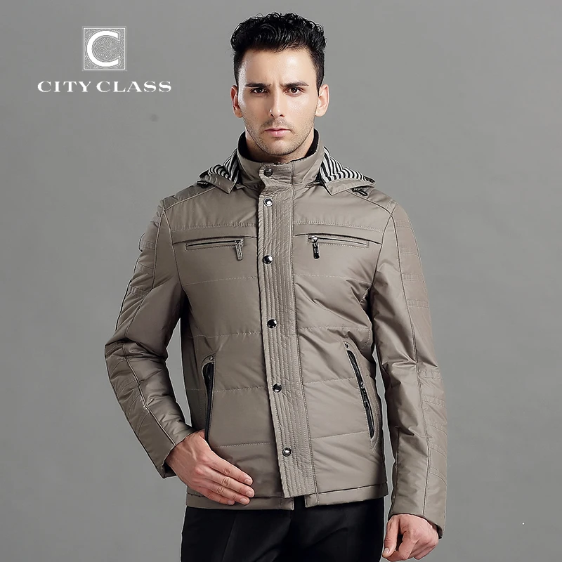 

CITY CLASS 2015 New Spring Autumn Man Casual Jacket Fashion Cotton-padded Removable Hat Man College Jacket Free Shipping 13141