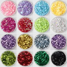 5 milímetros Eliminatória da Taça Solto lantejoula Lantejoulas Paillettes PVC para Crianças Artesanato Casamento Costura DIY Acessórios de Vestuário Lantejoulas 3000 pcs