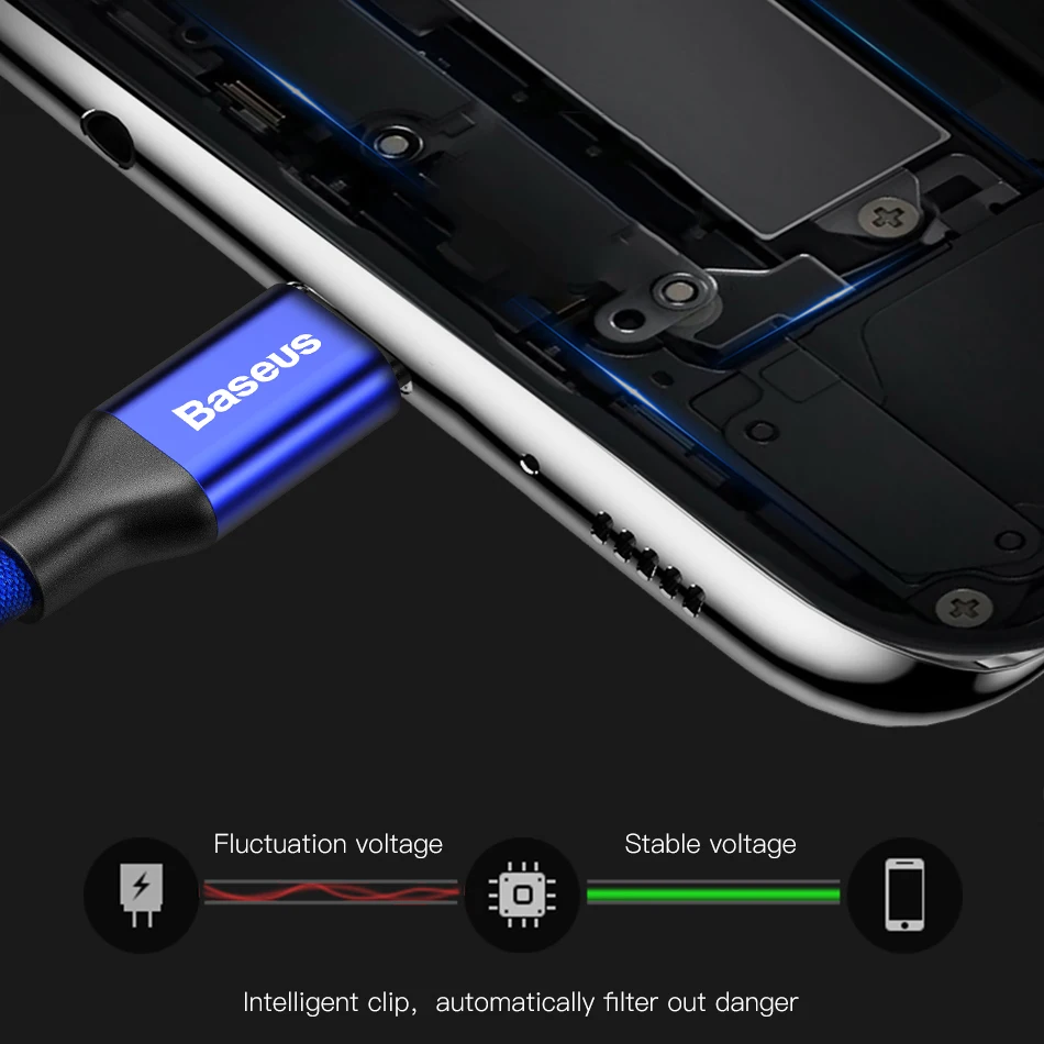 Baseus 3A USB C كابل USB-C نوع-c شحن شاحن الحبل كبل مزامنة بيانات ل Oneplus 6 5 طن هواوي زميله 20 الموالية الهاتف المحمول الكابلات