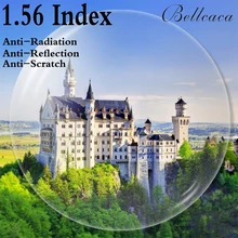 1,56 индекс Асферические оптические линзы по рецепту CR-39 близорукость Пресбиопия линзы анти-излучения отражение 2 шт BC001