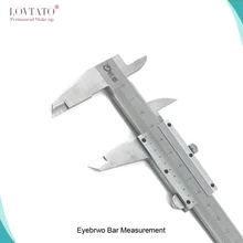 Микроблейдинг Tebori брови бар измерения " 0-150 мм/0,02 мм Металлические Штангенциркули Калибр микрометр измерительные инструменты для татуировки