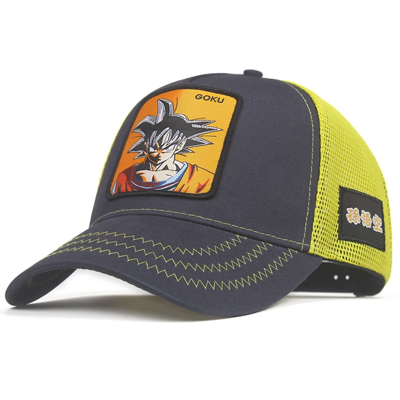 Бренд Dragon Ball Z Goku VEGETA MAJIN Snapback оберточная Стеклопластиковая Мужская и Женская Хип-хоп шляпа для папы грузовая сетчатая шапка дропшиппинг