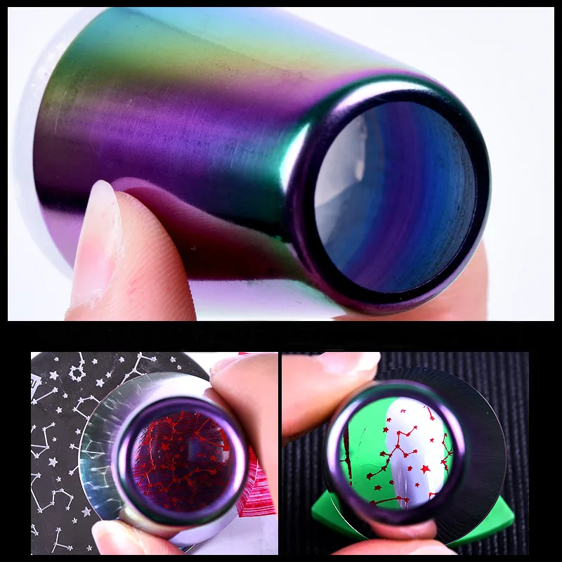 

Multi-choose Nail Stamper Set Colorful Handle Stamper For Nails Soft Silicone Head Nail Stamper Nail Art Jelly Stamper YZ01-32
