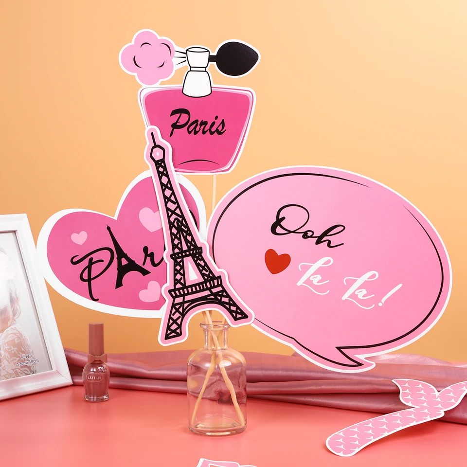 Amosfun 18pcs Paris Photo Booth Props Kit French Theme Photo Booth Props Ooh La La Paris Party Favors For Birthday Wedding Baby Shower Party Decoration Supplies Party Supplies Toys Games Wnyspeechtherapy Com