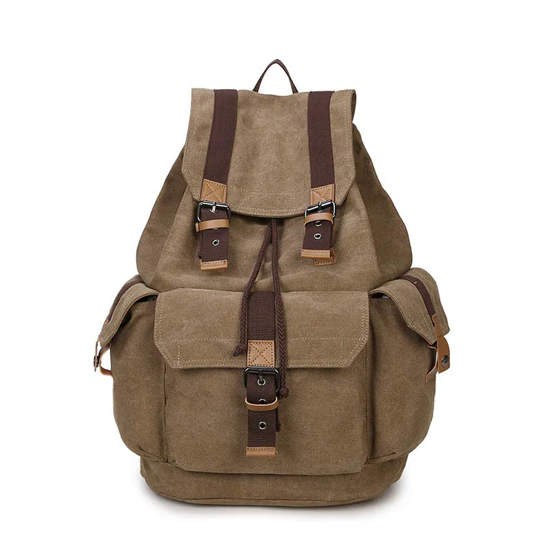 

Travel computer backpack student leisure backpacks Factory direct foreign trade trend of casual canvas Classic Design Backpack