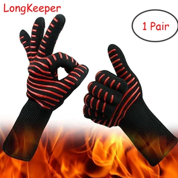 

1 Pair New Microwave Oven Gloves High Temperature Resistance Silcone Oven Safety Heat Insulation Kitchen Cooking Grilling Gloves