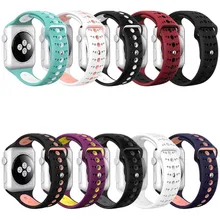 Sport Silicone Watch Strap For Apple Watch Band 42mm 38mm Women Smart Bracelet Wristband For i watch Series 1 2 3 Accessories