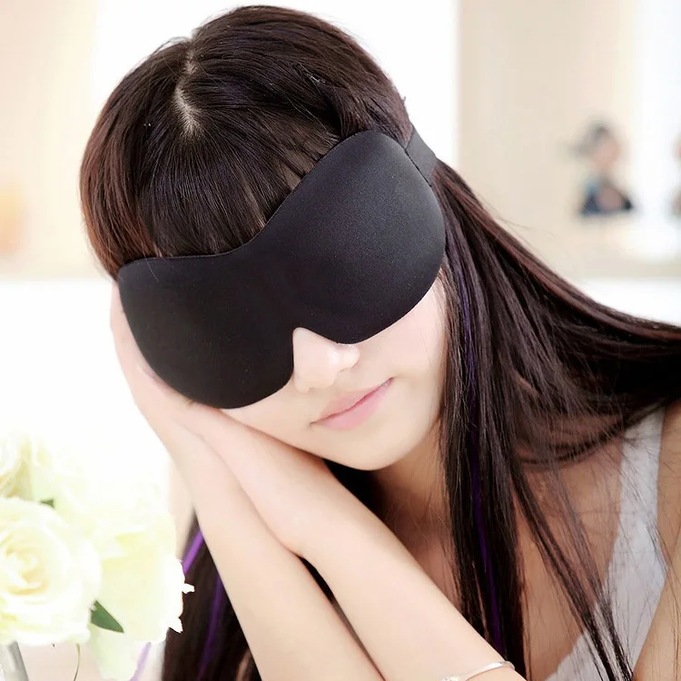 

3D EYE MASK TRAVEL SLEEPING SOFT COVER SHADE BLINDFOLD SPONGE BLINDER EYE PATCH