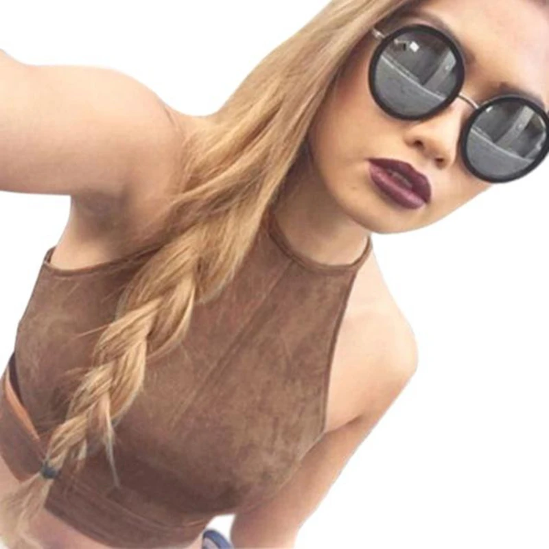 

Sexy bralette women crop tops Backless Bandage Halter Crop Top Women's Summer Short Camisoles Cropped Top Female Bralette #YL