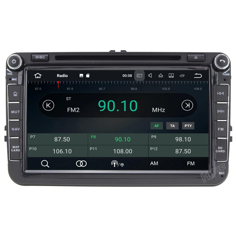 Excellent IPS 2 Din Auto Radio Android 9 For VW/Golf/Tiguan/Skoda/Fabia/Rapid/Seat/Leon Car Multimedia Video Player GPS Navigation DVR 2