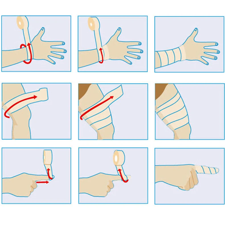 One Roll Kinesiology Tape Sports Joints Protector Athletic Adhesive Tape Breathable Elastic Self Adhesive Bandage Easy Tearing (222)
