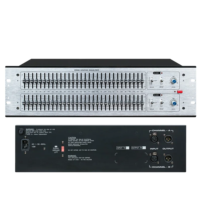  Audio prozessor DN360 elektronische graphic equalizer dual 31 segment elektronische graphic equaliz