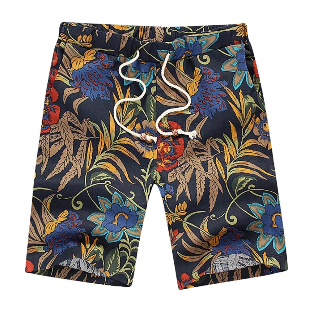 Men s Summer Sports Work Casual Printed Beach Trousers Harem Cargo Pants Jogger Dancing Pant Ripped 2