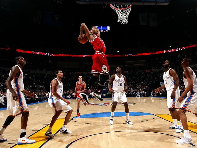 derrick rose slam dunk