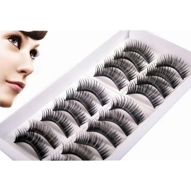 

100Pairs Natural False Eyelashes Extensions Beauty Tools Natural False Lashes Mink Eye Lashes Makeup Fake Eyelashes For Female