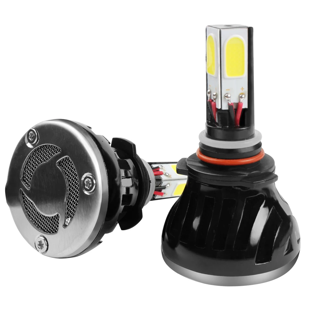 ФОТО G5 9006 LED Headlight Super Bright Car Head Light Automobile COB Universal H1 H3 H4 H7 H11 HB4 Car-styling Lamp With Fan
