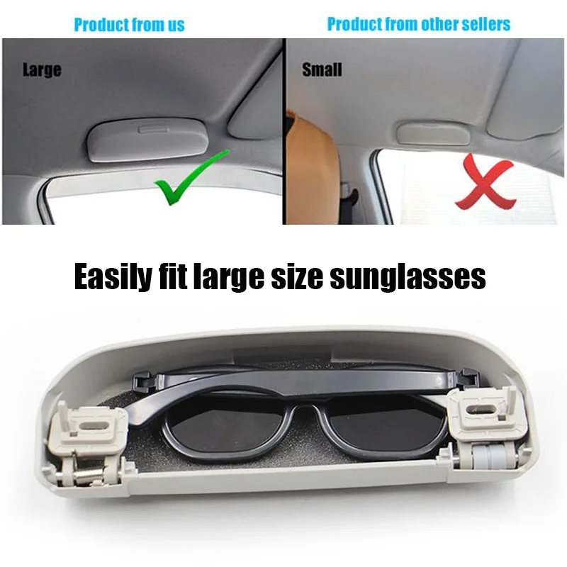 Аксессуары для стайлинга автомобилей Ремонт солнцезащитные очки держатель очки коробка для хранения чехол для Mitsubishi ASX Lancer Outlander Challenger Nativa