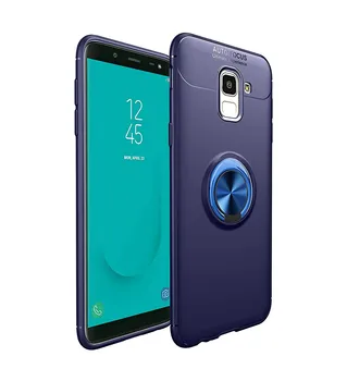 

Stand case Silicone with Ring for Samsung Galaxy J6 2018 Blue