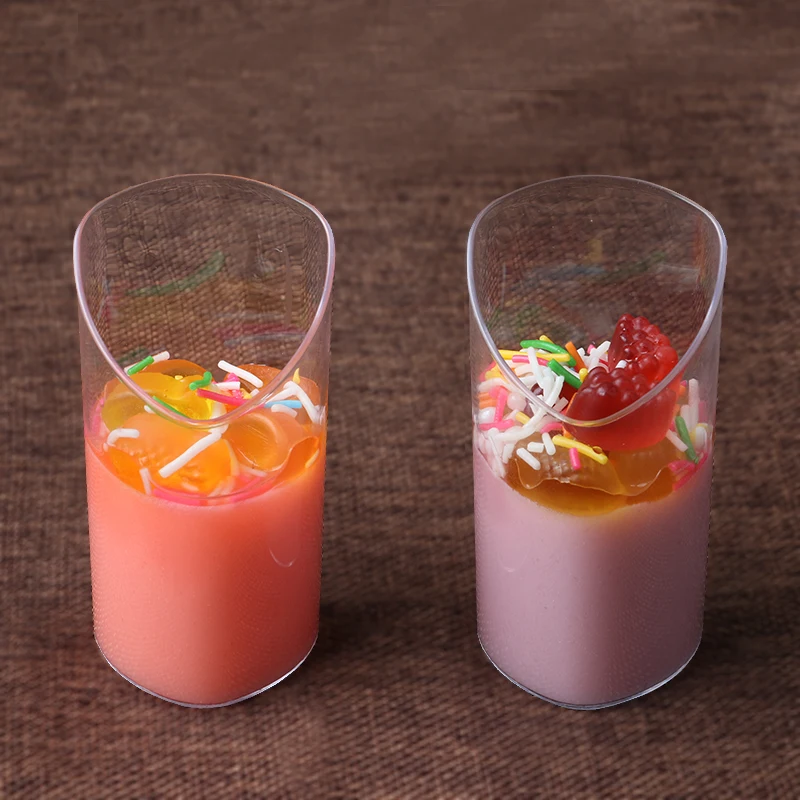 

Transparent dispsoabe pudding cup creative 80ml mini small ice cream jelly dessert cake yogurt thicken decor plastic cups