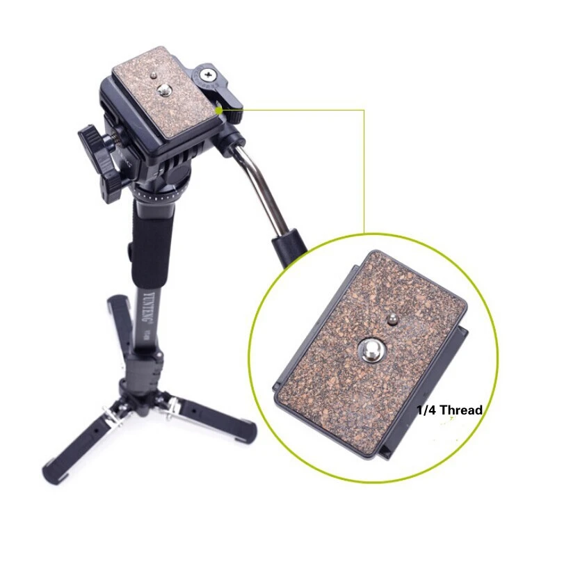 Tripods 288 Camera Monopod + Fluid Pan Head Unipod Holder for all Canon Nikon DSLR |