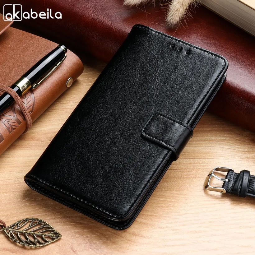 AKABEILA Cases For Oukitel K3 K 3 5 5 Inch Leather Wallet Phone Cover Case Housing