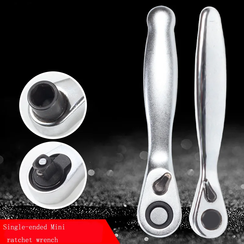 

1/4 Mini ratchet wrench Single-ended 72Gears 40CR portable screwdriver fast two-way ratchet wrench special-shaped small wrench