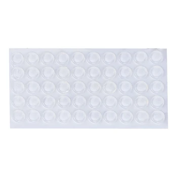 

50Pcs Door Stops Stopper Silicone Cabinet Self Adhesive Bumper Damper Buffer Pad