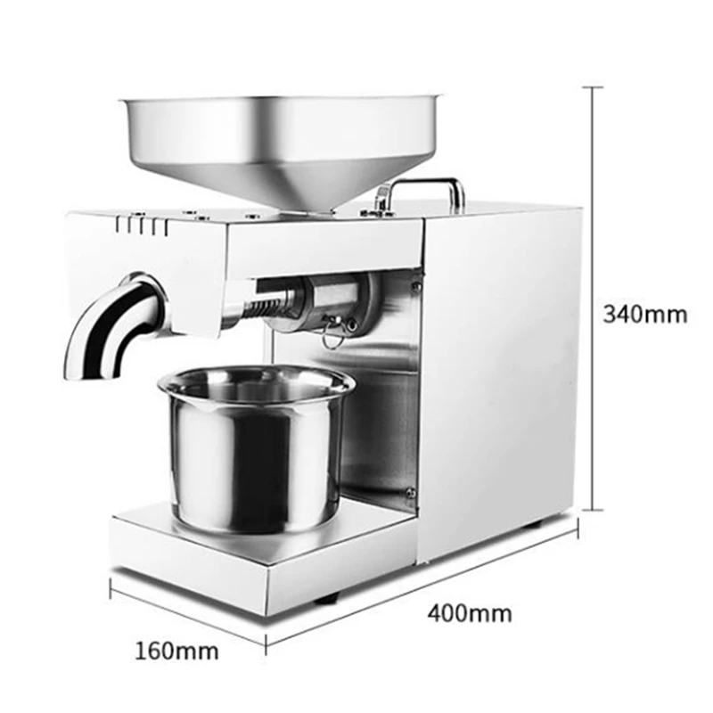 Мини 220 V/110 V жара и холодного домашнего масла пресс машина для арахисового масла, какао соевое масло пресс машина высокая скорость извлечения масла