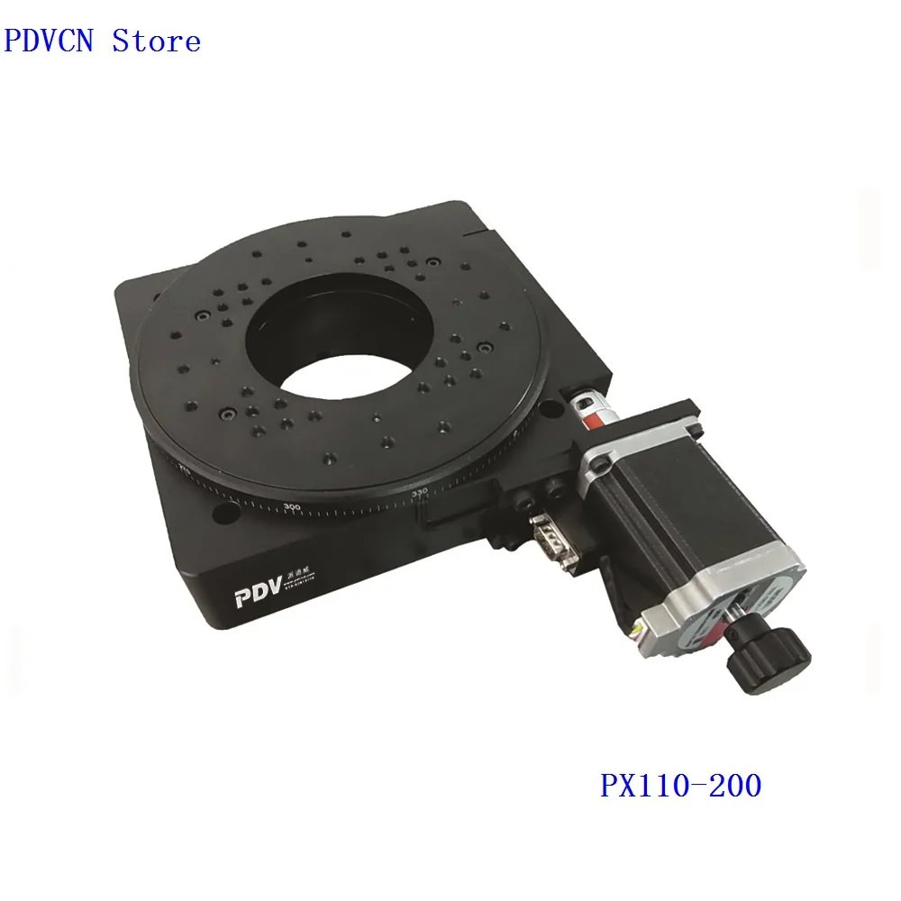 

PDV PX110-200 Motorized Rotation Strage, precision rotary desk, Optical Rotating Platform, Dia 200mm balls crew Rotating stage