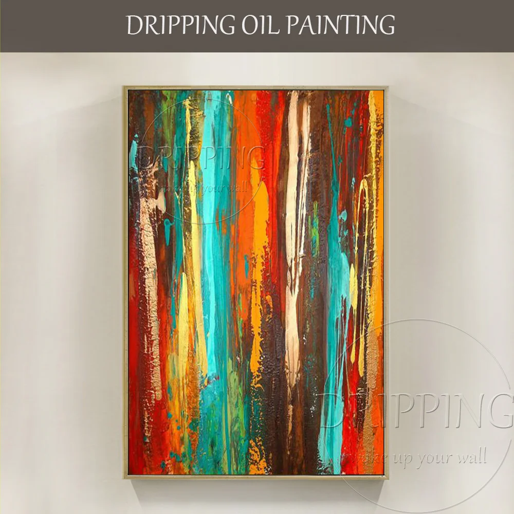 Skilled Artist Handmade High Quality Rich Colors Abstract Oil Painting