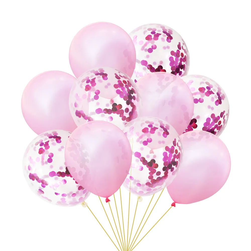 Розовое золото латексный воздушный шар "Конфетти" с принтом «Звезда», Фольга воздушные шары для свадьбы вечеринки для украшения детского душа день рождения Рождество Вечеринка поставки - Цвет: Pink