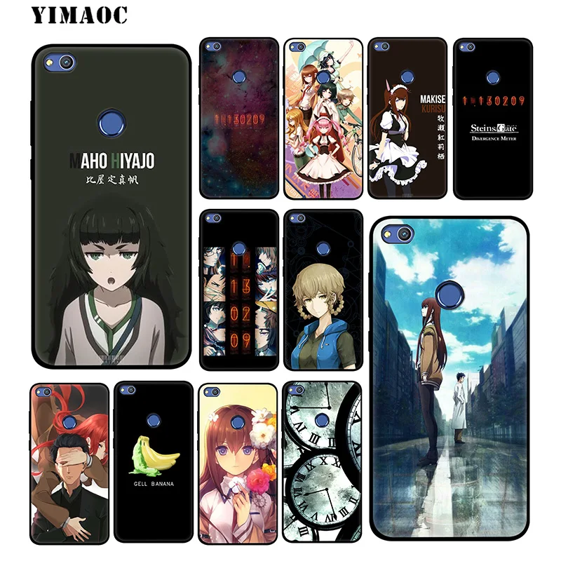 

YIMAOC Steins Gate Anime Soft Case for Huawei Honor View 20 10 8X 8 8C 6A 7A 7X 7C Lite Pro Y9 Y7 Y6 Prime 2018 2017 Honor 20