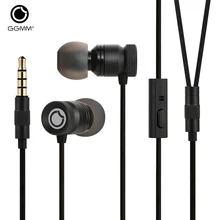 GGMM Соловей Наушники с микрофоном металлические наушники Корпус 3.5 мм HD Hi-Fi бас стерео наушники гарнитура для телефона